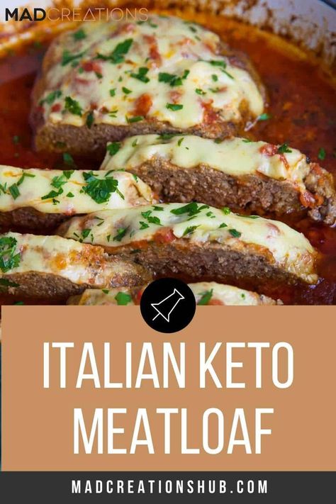 The BEST Italian Keto Meatloaf Recipe. It is so easy, gluten free and only 7g net carbs for a very generous serving. #lowcarbrecipes #ketorecipes #ketomeatloaf #glutenfreerecipes #ketodinners Italian Meatloaf Recipes, Keto Meatloaf, Italian Meatloaf, Healthy Low Fat Recipes, Minced Meat Recipe, Italian Keto, Popular Dinner Recipes, Mince Recipes, Easy Meatloaf