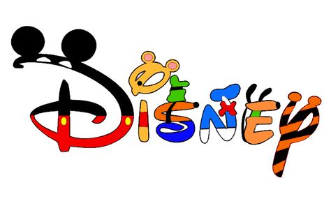 Disney Character Logo Disney Logo Art, Letras Disney, Disney Word, Disney Letters, Custom Disney Shirts, Disney Best Friends, Toys Logo, Minnie Mouse Images, Disney Logo