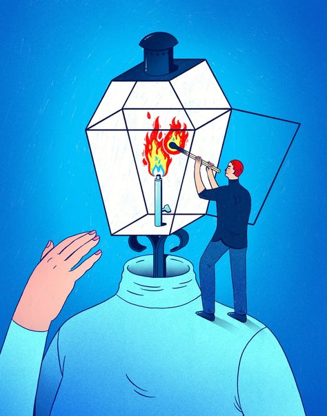 So You Think You’ve Been Gaslit | The New Yorker Feelings Illustration, Conceptual Illustrations, Guilt Trips, Conceptual Illustration, Family Doctors, Pittsburgh Pa, Editorial Illustration, The New Yorker, Graphic Design Portfolio