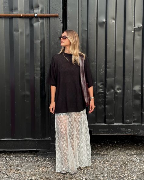 CPHFW DAY 1 • • • #summeroutfit #everydayoutfit #neutralstyle #outfitinspo #grwm #casualstyle #doseofstyle #whoisyourstylist #femfeed #neutralfashion #wiwt #whatshewore #cphfw #copenhagenfashionweek Lace Skirt Outfit, Fall Photo Shoot Outfits, Mommy Style, Copenhagen Fashion Week, Fall Photoshoot, Neutral Fashion, Skirt Outfit, Street Outfit, Comfy Fashion