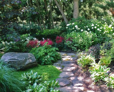 Shade Landscaping, Shade Garden Design, Shade Garden Plants, Garden Vines, Garden Wallpaper, Shade Perennials, Garden Shrubs, The Secret Garden, Beautiful Flowers Garden