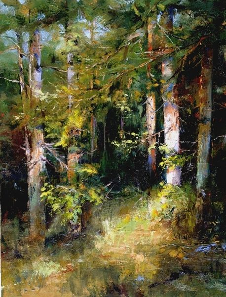 Wonder Forest, Oil Painting Trees, Canvas Oil Painting, Contemporary Landscape Painting, Pastel Landscape, Pastel Paintings, Forest Spirit, Landscape Paintings Acrylic, Landscape Art Painting