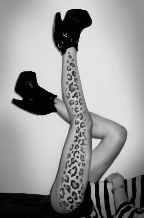 Leopard Print Tattoo, Animal Print Tattoo, Cheetah Print Tattoos, Tattoo Leopard, Leopard Print Tattoos, Butterfly Back Tattoo, Leopard Tattoos, Full Leg Tattoos, Hip Bone