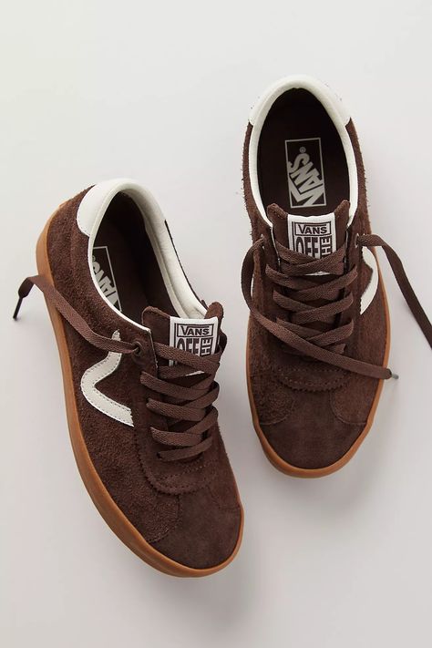 Vans Sport Low Suede Sneakers | Free People Low Top Vans Outfit, Vans Sport Low, Vans Winter Outfit, Brown Vans Outfit, Fall Sneakers Outfit, Brown Vans, Low Top Vans, Fall Sneakers, Vans Suede