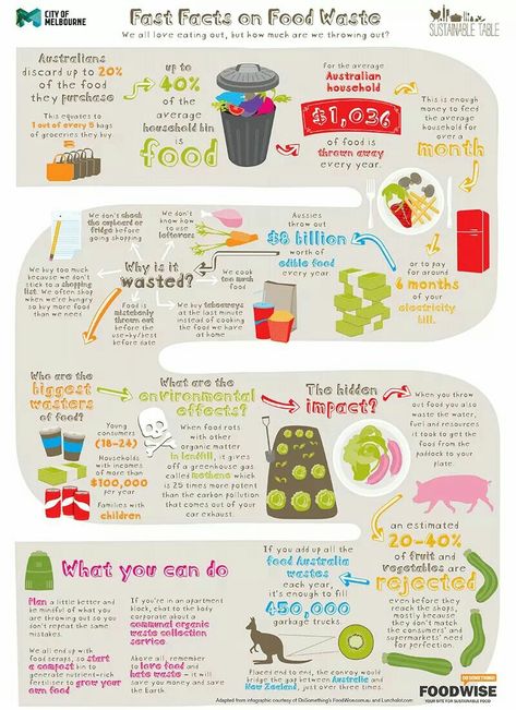 Fast Facts on Food Waste Food Sustainability Poster, Food Waste Infographic, Waste Infographic, Food Waste Poster, Food Waste Project, Food Waste Campaign, Food Product Development, Food Waste Management, Zero Hunger