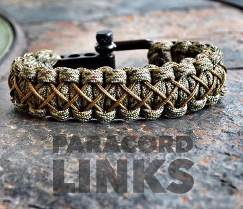 Paracord Bracelet Designs, Paracord Braids, Links Bracelet, Paracord Diy, Paracord Knots, Page Instagram, Paracord Survival, Survival Bracelet, Paracord Projects