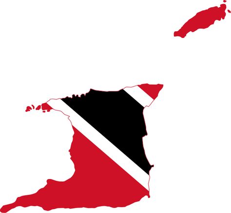 Trinidad and Tobago Trinidad And Tobago Map, Trinidad Map, Trinidad Flag, Port Of Spain Trinidad, Tropical Prints Pattern, Dark Skin Tattoo, Trinidad And Tobago Flag, Island Tattoo, Crochet Pillow Patterns Free