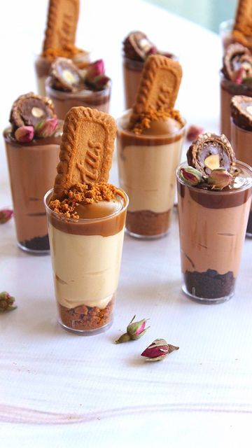 ‎Walla Abu-Eid | ولاء ابو عيد‎ shared a post on Instagram: "Watch how to make Lotus Biscoff Mousse and Nutella mousse, using two ingredients each! Dress them up or serve as it is, delicious both ways! Full recipe at the end of video 😉 . . . . . #monthofgood #lifestyleblogger #foodblogger #blogger #sydneyblogger #bloggersofinstagram #flashesofdelight #thehappynow @studio10au #coffeeobsessed #huffposttaste #insiderdessert #coffeeholic #dessertrecipe #instafoodie #sydneyfoodies #sydneyfoodbl Lotus Biscoff Mousse, Ferrero Rocher Mousse, Biscoff Mousse, Lotus Dessert, The Cooking Foodie, Dessert Shooters Recipes, Nutella Mousse, Biscoff Recipes, Dessert Cups Recipes