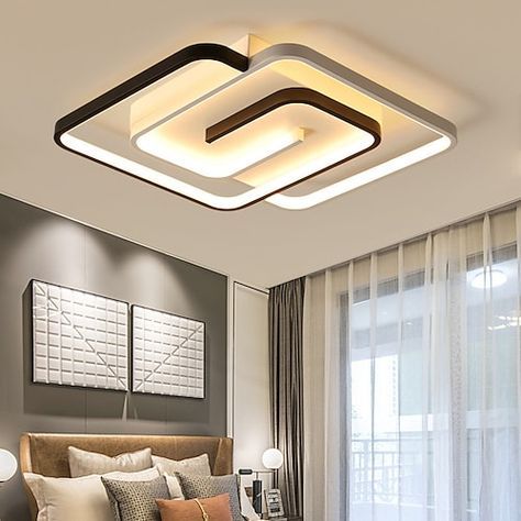 Power Consumption:40; Bulb Base:LED Integrated; Initial Lumens:3000; Color Temperature:3000-6000; Bulb Type:LED; Suggested Space Fit:Shops / Cafes,Dining Room,Bedroom,Living Room; Type:Flush Mount Lights; Style:Modern,LED; Finish:Painted Finishes; Light Direction:Ambient Light; Suggested Room Size:10-15㎡; Fixture Height:6; Fixture Width:45; Fixture Length:45; Number of Bulb:2-Light; Light Source Included or Not:LED Light Source Included; Certification:CE Certified; Features:Geometric Shapes; Net Luxury Ceiling Design, Simple Ceiling Design, Pvc Ceiling Design, Interior Ceiling Design, Pop False Ceiling Design, House Ceiling Design, Interior Design Per La Casa, Ceiling Design Living Room, Muebles Living