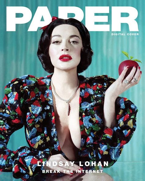 Lindsay Lohan is Princess Charming for Paper Magazine Winter 2018 Issue Paper Magazine Cover, Famous Princesses, Paper Magazine, Princess Charming, Punch In The Face, Fashion Cover, Princesa Disney, Lindsay Lohan, Paper Cover