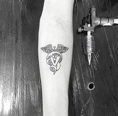 Veterinary Medicine Tattoo, Veterinary Technician Tattoo, Veterinarian Tattoo, Vet Tech Tattoo, Veterinary Caduceus, Caduceus Tattoo, Simbols Tattoo, Tech Tattoo, Med Vet