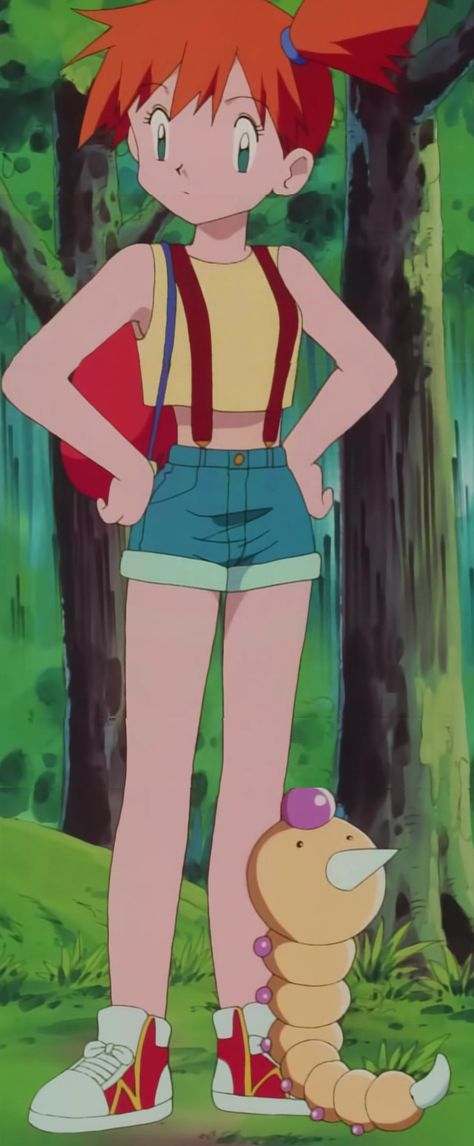 Misty Wallpaper Pokemon, Misty Cosplay Pokemon, Misty Pokemon Costume, Pokemon Character Design, Weedle Pokemon, Pokémon Cartoon, Bloom Cosplay, Dti Characters, Misty Cosplay