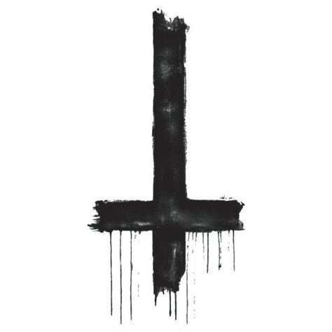 Upside Down Cross Tattoo, Humble Tattoo, Satanic Cross, Satanic Tattoos, Upside Down Cross, Totem Tattoo, Reaper Tattoo, Inverted Cross, Bd Art