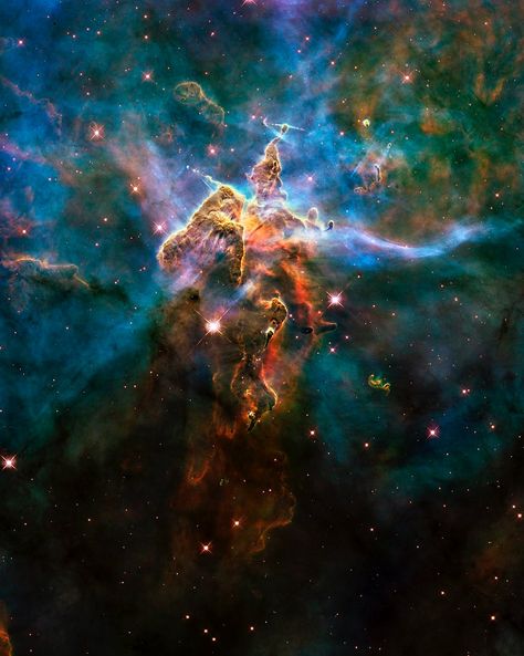 Image of a nebula taken using a NASA telescope - Original from NASA . Digitally enhanced by rawpixel. | free image by rawpixel.com / NASA (Source) Hubble Images, Nebulas, Nasa Telescope, Mystic Mountain, Solar Flares, Nasa Hubble, Helix Nebula, Carina Nebula, Whirlpool Galaxy