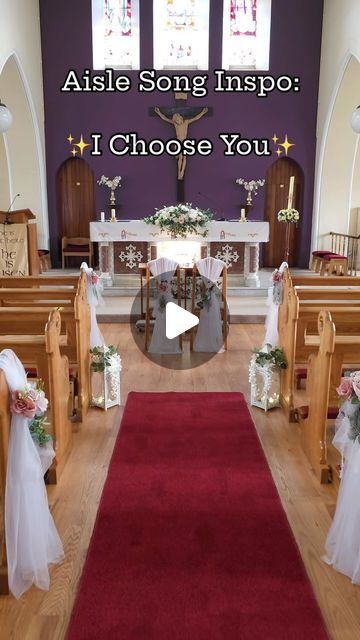 Multi-Award Winning Wedding Singer & Pianist Ireland on Instagram: "@ryanndarlingmusic song “I Choose You” is the perfect modern-day Christian wedding song and my couple chose it as their reflection piece yesterday.  Vendor Shoutout : @seasonsoflove2022 💐  Look how beautifully they decorated the church for Aaron and Maggie’s Big Day!   @weddingsonline @letstalkweddingsireland  #weddingmusic #irishwedding #weddingblog #weddingblogger #irishbride #weddingsinger #weddingentrance" Godly Wedding, Christian Wedding Songs, Anniversary Songs, Wedding Singer, The Wedding Singer, Wedding Song, Wedding Entrance, I Choose You, Irish Wedding