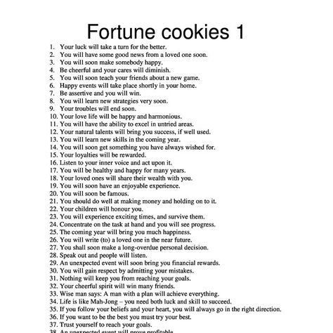 Fortune Teller Quotes, Fortune Cookies Quotes, Fortune Cookies Diy, Funny Fortune Cookies, Fortune Quotes, Funny Fortunes, Chinese Fortune Cookie, Fortune Cookie Messages, Fortune Cookies Recipe