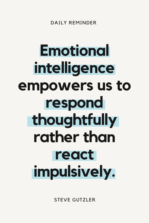 Emotionally Intelligent Men, Intellegence Quote, Intelligence Tips, Partner Goals, Intelligent Quotes, What Is Emotional Intelligence, Self Awareness Quotes, Counseling Tools, Emotionally Intelligent