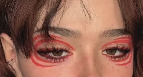 Pink Graphic Liner Hooded Eyes, Graphic Liner Hooded Eyes, Red Graphic Liner, Pink Graphic Liner, Graphic Liners, English Project, Graphic Liner, Hooded Eyes, Red Line