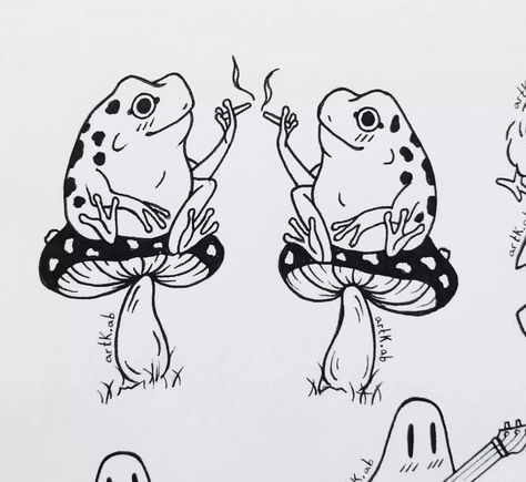 Frog Bestie Tattoos, Princess Bubblegum Tattoo Ideas, Inverted Matching Tattoos, Best Friend Frog Tattoos, Two Frogs Tattoo, Two Frogs Drawing, Froggy Tattoo, Frosch Illustration, Maching Tattoos