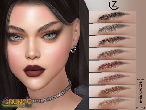 The Sims Resource - EYEBROW Z68 Cc Accessories, Sims Packs, Sims Four, Cc Sims, Sims 4 Cc Finds, Cc Finds, Sims Mods, Sims 4 Mods, The Sims Resource