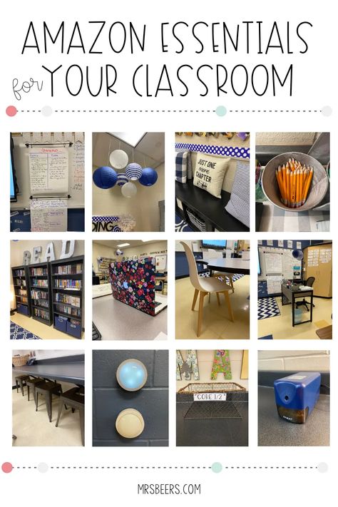 Amazon Classroom Decor, Middle School Resource Room Set Up, Middle School Reading Classroom Decor, Calm Classroom Decor Middle School, Middle School Classroom Must Haves, Teacher Must Haves Middle School, Ikea Classroom Ideas, Middle School English Classroom Decor, Middle School Classroom Decorating Ideas