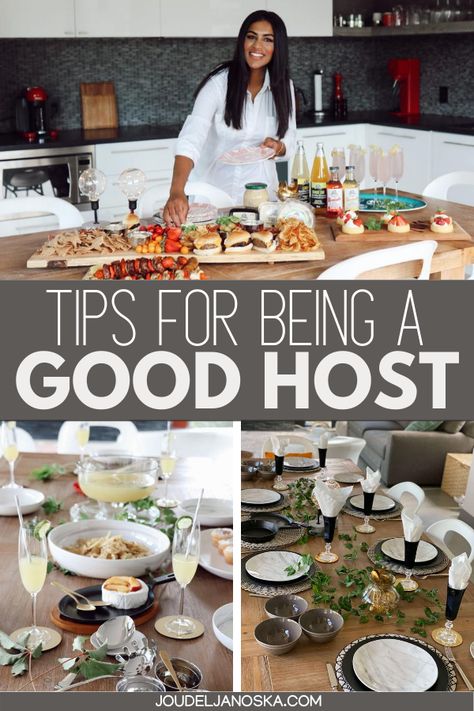 Use these tips for being a good host to host the perfect brunch at home. These tips work for hosting a party at home of any kind. #hosting #hostess #hostingtips #partyathome | tips for being a good hostess | tips for being a great host | hosting brunch at home | hosting a party at home | hosting tips | tips for being a hostess Hosting Sunday Dinner, Hosting A Work Party At Home, What To Bring To A Birthday Party, Hosting Tips Entertaining, Hosting Outfits At Home, Host Brunch At Home, Hosting A Cocktail Party At Home, Hosting A Brunch At Home, Hosting Brunch At Home Party Ideas