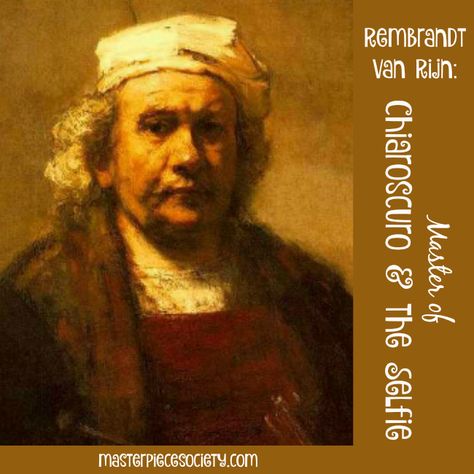 Rembrandt van Rijn: Master of Chiaroscuro & the Selfie - Masterpiece Society Artists Portraits, Rembrandt Self Portrait, Rembrandt Art, Rembrandt Portrait, Dutch Paintings, Rembrandt Paintings, Art Baroque, Istoria Artei, Rembrandt Van Rijn