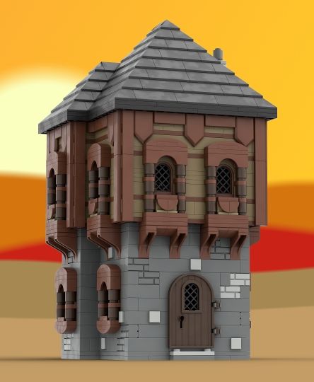 Castle Display, Medieval Manor, Castle Model, Lego Medieval, Lego Hogwarts, Chamber Pot, Bricks Diy, Lego Modular, Technology Gifts