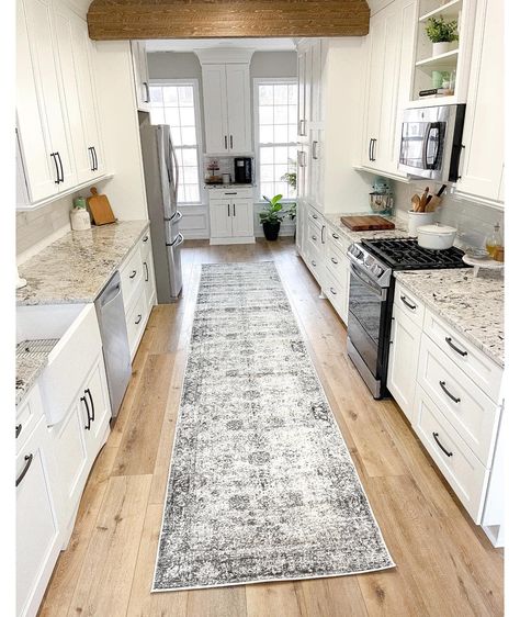 Small Galley Kitchen, Galley Kitchens, Smitten Kitchen, Galley Kitchen, Kitchen Runner, Kitchen Redo, Updated Kitchen, Kitchen Remodel Idea, Kitchen Makeover