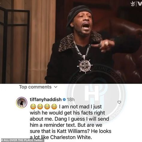 Tiffany Haddish HITS BACK at Katt Williams by rattling off some of her Hollywood resume after he questioned her comedy credentials: 'I've been telling jokes since 1996' Check more at https://maholicious.com/tiffany-haddish-hits-back-at-katt-williams-by-rattling-off-some-of-her-hollywood-resume-after-he-questioned-her-comedy-credentials-ive-been-telling-jokes-since-1996/ Katt Williams, Tiffany Haddish, Got Him, Hollywood