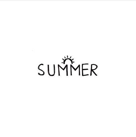 Black and white word inspiration/quote: Summer Summer Text Words, Summer Phrases Beach Quotes, Summer Aesthetic Words, Summer Vibes Aesthetic Quotes, Summer In Cursive, Summer Words Aesthetic, Summer Word Art, Omnipod Painting, Cute Summer Quotes