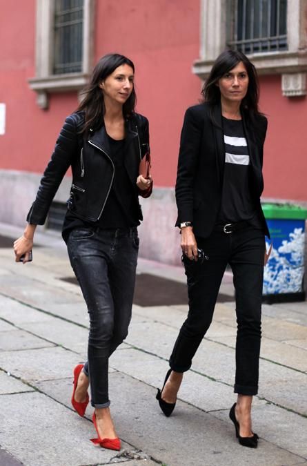 French Chic Meets British Laid-back Style. Which One Do You Prefer? - Paperblog Emmanuelle Alt Style, French Vogue, Emmanuelle Alt, Parisienne Chic, Fashion Vogue, Chic Chic, Black Clothes, Moda Chic, Bohol