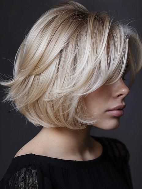 Modern Elegance: Transform Your Look with a Stacked Bob Haircut Choppy Bob For Thick Hair, Stacked Bob Haircuts, Wedding Hairstyles Medium Length, Blonde Bob Hairstyles, Stacked Bob, Stacked Bob Haircut, Beautiful Haircuts, Choppy Bob Hairstyles, Chin Length Hair