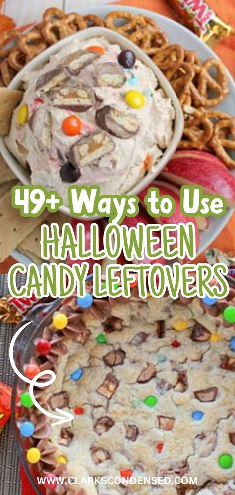 Learn how to transform leftover Halloween candy into delightful new recipes with these 50 easy ideas. From candy-studded desserts to creative toppings, you can make the most of your Halloween haul while creating tasty treats that everyone will enjoy. Recipes For Leftover Halloween Candy, Recipes With Leftover Halloween Candy, Halloween Candy Desserts Leftover, What To Do With Leftover Halloween Candy, Halloween Candy Leftover Ideas, Halloween Candy Desserts, What To Do With Halloween Candy, Halloween Candy Recipes Leftover, Leftover Halloween Candy Ideas