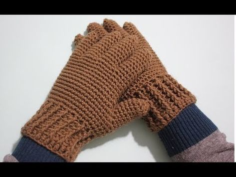 How to Crochet GLOVES with Fingers Crochet LOVERS// Gents/Ladies Crocheted Gloves #crochetcrosia #handmadecrochtedgloves #crochetfingersgloves Crocheting Gloves, Crochet Gloves With Fingers, Knitting Fingerless Gloves, Crocheted Gloves, Crochet Gloves Free Pattern, Finger Crochet, Crochet Gloves Pattern, Crochet Aesthetic, Crochet Bunny Pattern