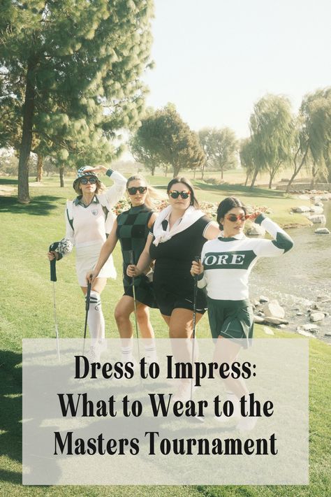 Hey there fashionistas! Are you excited to attend the prestigious Masters Tournament and witness the best golfers in the world compete for the green jacket? I know I am! But before you head to Augusta National, let's talk about what you should wear to make a statement and turn heads at the event. Masters Themed Party Outfit, Gold Tournament Outfit Women, Women’s Golf Tournament Outfit, Masters Outfit Women Spectator, Waste Management Golf Tournament Outfit, What To Wear To Masters Golf Tournament, Masters Golf Outfits Women Spectator, Pga Tour Outfit Women, Masters Party Outfit