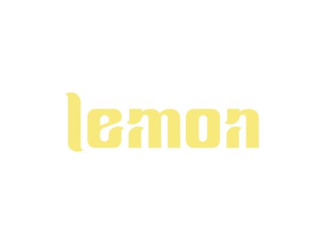 lemon by Frans Bergström on Dribbble Fresh Logo, Brand Image, Typographic Design, Experience Design, Plain White, Brand Packaging, Visual Design, Lowercase A, Personal Branding