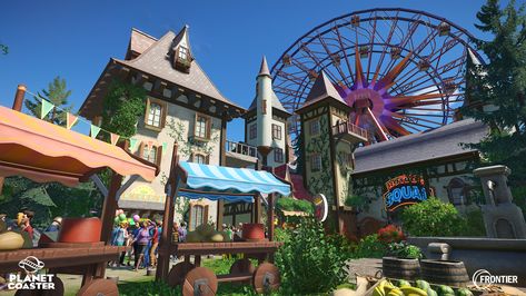 Planet Coaster, Planets Wallpaper, Mobile Wallpaper, Fairy Tales, Planets, Fair Grounds, Coasters, House Styles, Travel