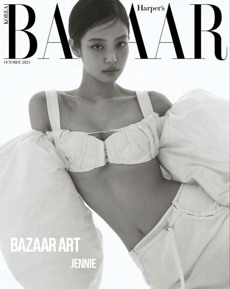 jennie insta 09/15/23 bazaar magazine Fashion Quotes, Jennie Kim Blackpink, Jennie Lisa, I Love Girls, Harper's Bazaar, White Aesthetic, Blackpink Jennie, Fashion Stylist, K Idols