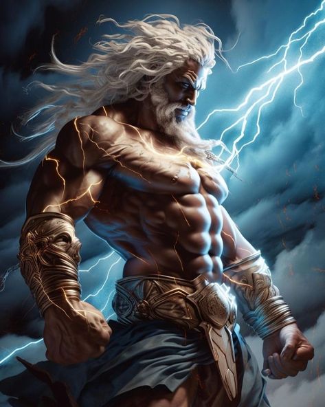 Zeus God, 남성 근육, Greek Mythology Gods, Greek Mythology Tattoos, Mythology Tattoos, Images Kawaii, Angel Warrior, Greek Gods And Goddesses, Greek And Roman Mythology