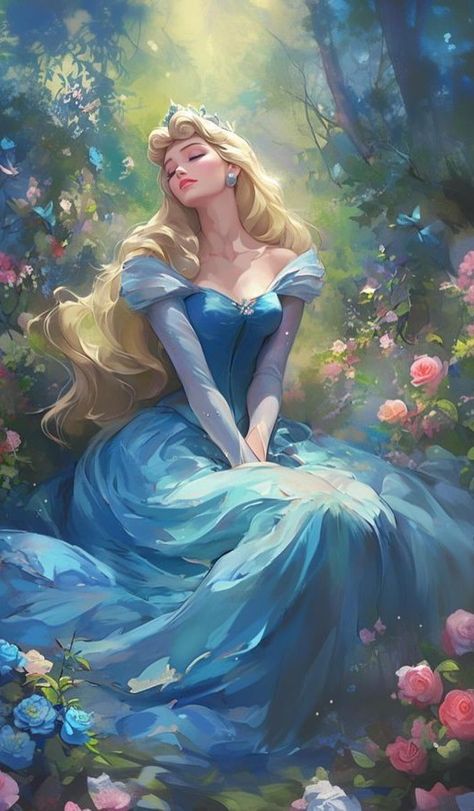 Sleeping Beauty Aurora, ليلو وستيتش, Disney Character Art, Arte Peculiar, Disney Princess Artwork, The Sleeping Beauty, Favorite Disney Princess, Disney Artwork, Princess Pictures