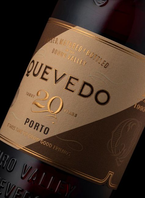 Branding, packaging, and bottle design for Quevedo Wine. “Although the Quevedo Family has been producing Port Wine for more than 5 generations, the actual company was only founded in 1993. This makes them one of the most recent Port Wine Houses from the Douro.” Porto, Doc Holliday, Wine Label Design, Wine House, Port Wine, Single Malt Whisky, Malt Whisky, Single Malt, Wine Label