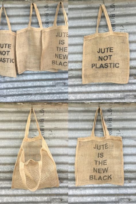 Sustainable Shopping Bag, Jute Bags Design, Jute Shopping Bags, Jute Design, Flower Shop Decor, Farm Fashion, Hessian Bags, Rural Women, Package Ideas