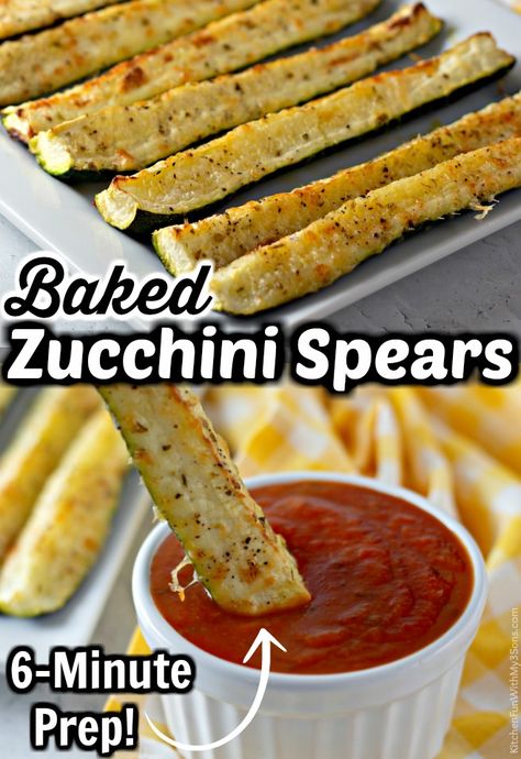 Baked Zucchini Spears Recipes, Keto Side Dish For Burgers, Roasted Zucchini Spears, Quick Zucchini Recipes Side Dishes, Zucchini Spears Baked, Oven Baked Zucchini Spears, Baked Zucchini Spears, Zucchini Spears, Zucchini Dessert