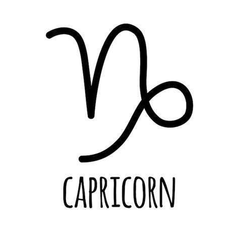 Vector hand drawn capricorn astrologic z... | Premium Vector #Freepik #vector #astrology #horoscope-background #astrology-logo #constellation Horoscope Background, Capricorn Logo, Astrology Logo, Background Astrology, Capricorn Symbol, Capricorn Star Sign, Capricorn Constellation, Capricorn Sign, Vector Hand