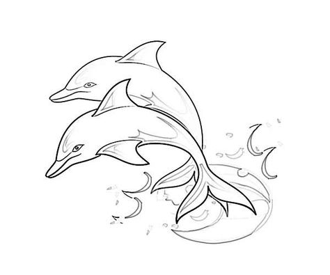 Dolphin Drawing, Dolphins Swimming, Dolphins Tattoo, Dolphin Coloring Pages, Dolphin Art, Animal Templates, Easy Coloring, A Dolphin, Printable Pictures