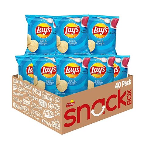 Amazon.com: Lay's Layers Crispy Bite Sized Potato Snacks, 2 Flavor Variety Pack, 0.5oz Bags, (36 Pack) (Packaging May Vary) Lays Potato Chips, Salt And Vinegar, Chicken Snacks, Snack Bites, Lamb Stew, Snack Foods, On The Go Snacks, Sour Cream And Onion, Snack Packs