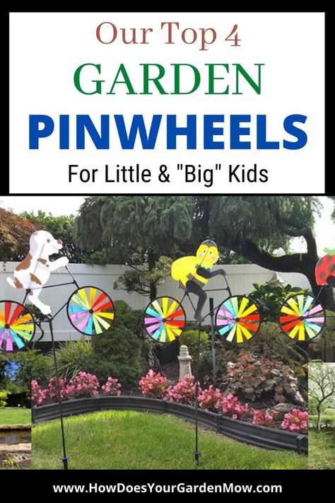 Pinwheel Garden, Diy Pinwheel, Diy Yard, Wind Spinners, Garden Care, Amazing Gardens, Big Kids, Yard Art, Garden Decor