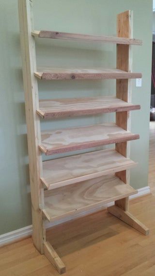 Making Shoe Racks : 4 Steps (with Pictures) - Instructables Shoe Rack Plans How To Build, Diy Shoe Tower, Shoe Rack Plans, Garage Entrance, Stackable Shelves, Diy Shoe Rack, Plywood Shelves, Diy Shoe, Shoe Racks