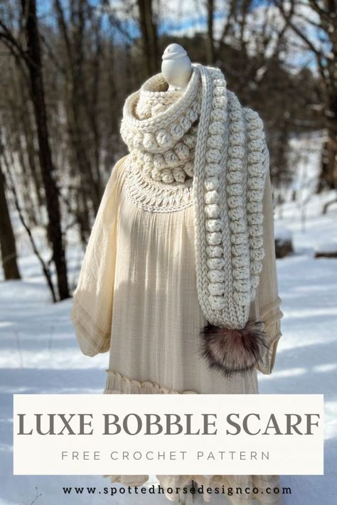 Crochet Chunky Scarf, Easy Crochet Heart, Chunky Scarf Pattern, Spotted Horse, Crochet Scarf For Beginners, Chunky Crochet Scarf, Crochet Scarf Pattern Free, Chunky Scarf, Scarf Yarn